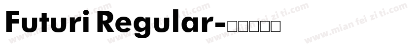 Futuri Regular字体转换